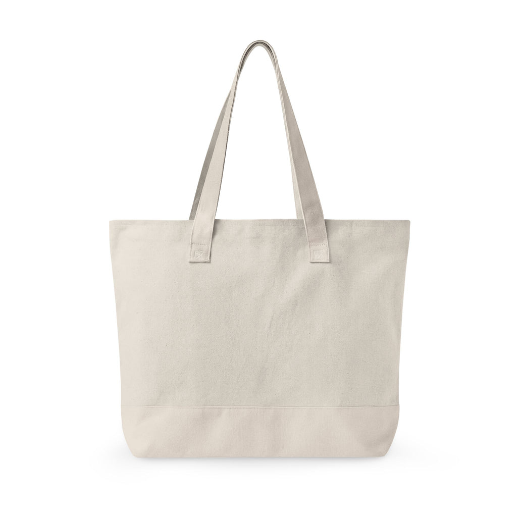 Strong Fitness Canvas Tote - Zippered Gym Tote Bag